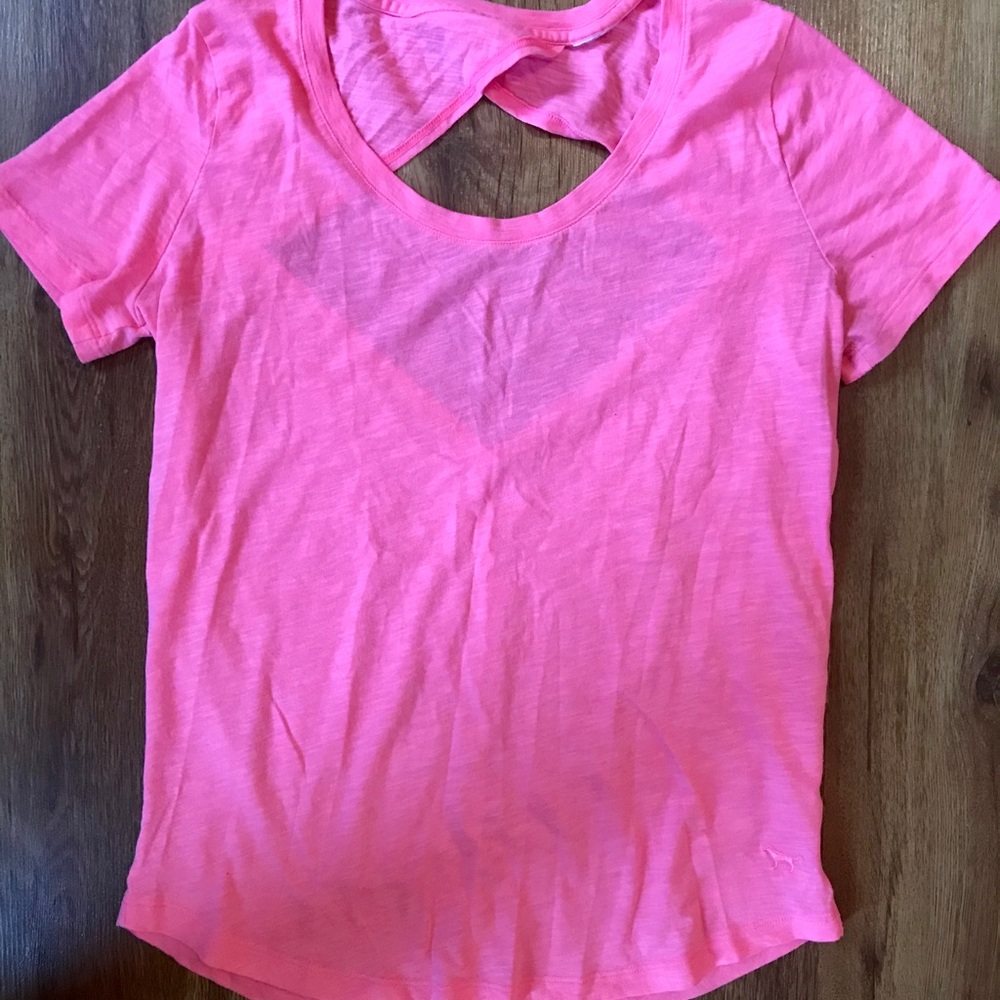 PINK T-Shirt with Cutout Back